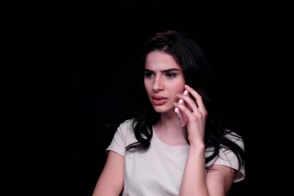 lady talking on a phone