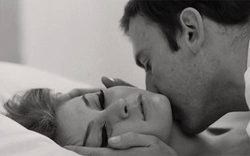 man kiss in black