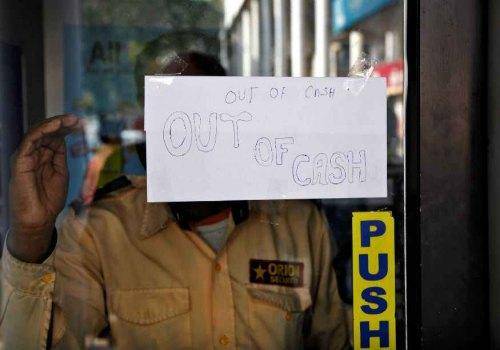 out of cash