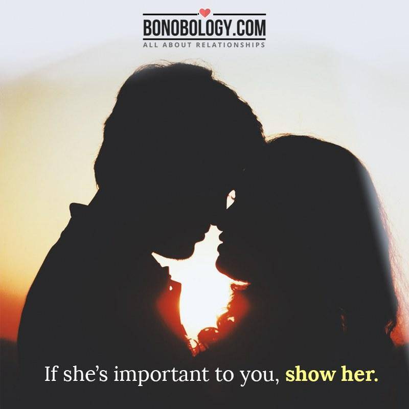 Tell her that you love her