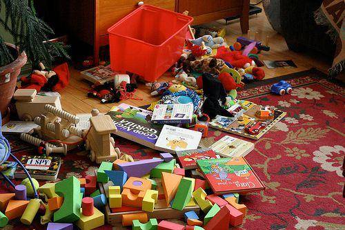 child mess at home