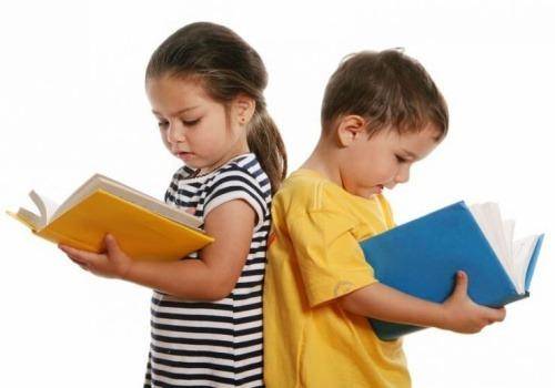 children reading
