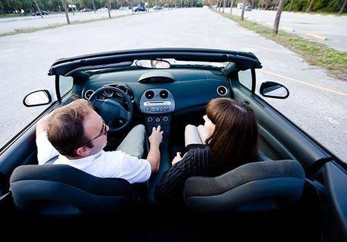 couple in car