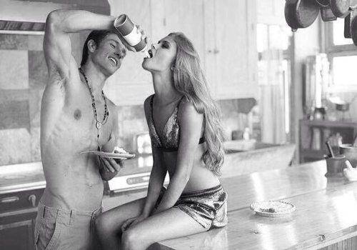 couple in the kitchen