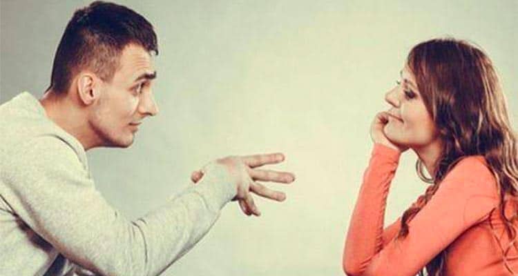 Couple talking
