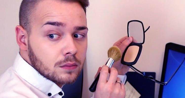 Her husband wears makeup and she finds it unacceptable