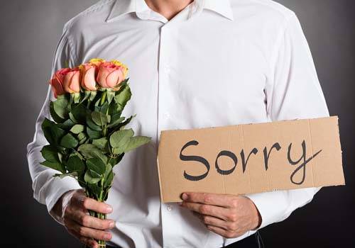 man say sorry