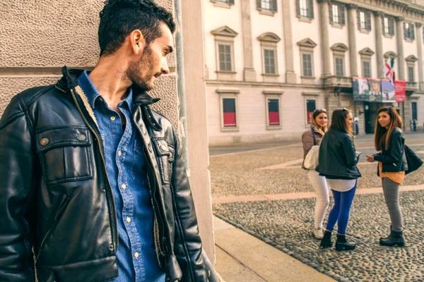 man stalking