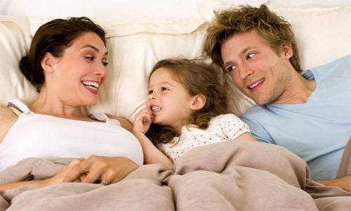 man woman and child