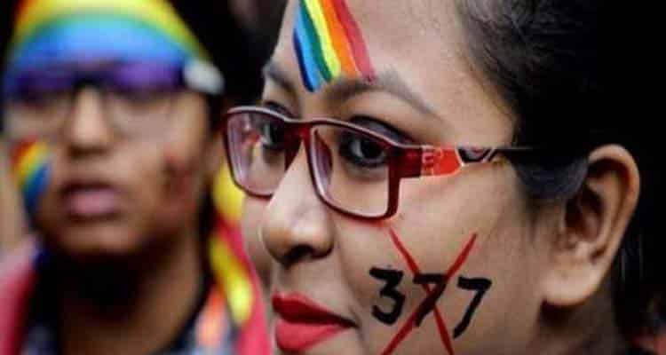 woman with Section 377 tattoo