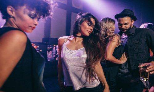 woman dancing in party