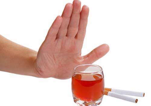 Quit smoking and drinking