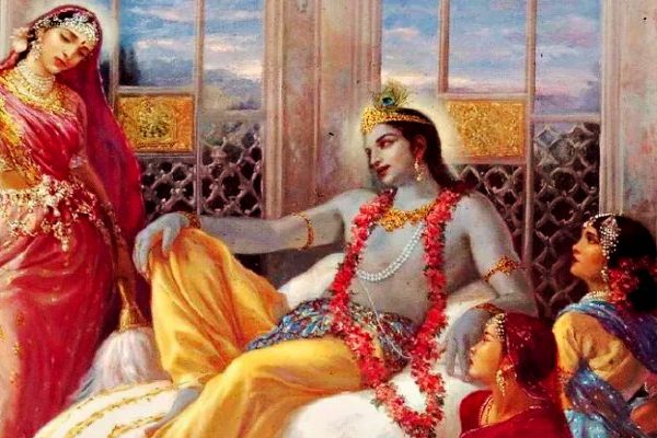krishna with two wife