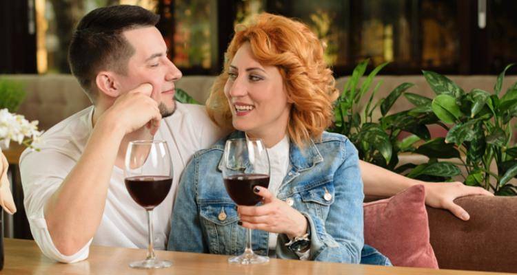 Younger man dating much older woman