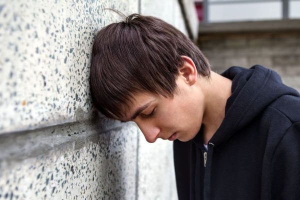 sad young man