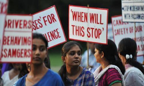 woman protest