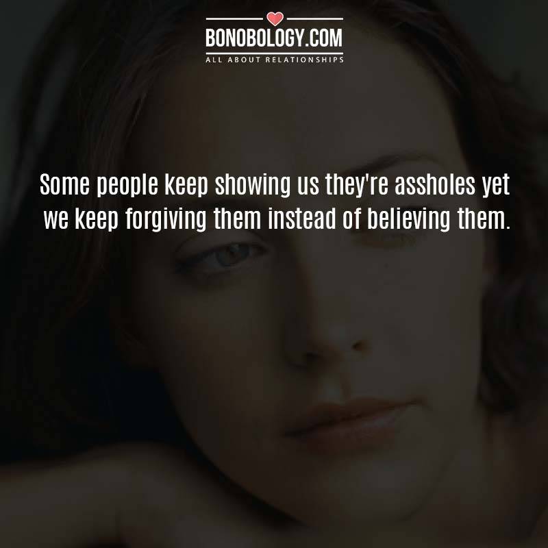 Stay away from assholes