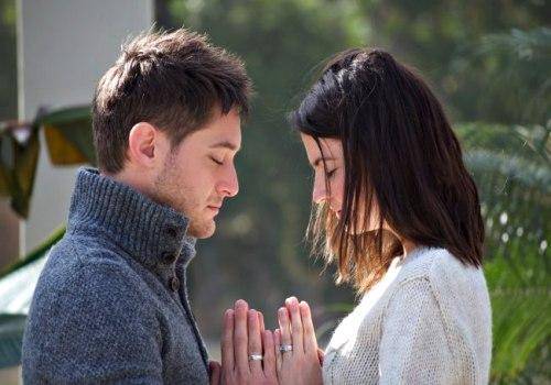 couple praying together