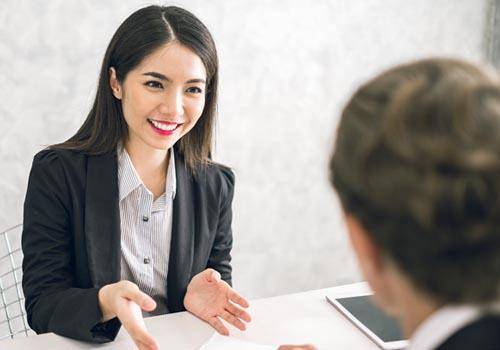 man women in office