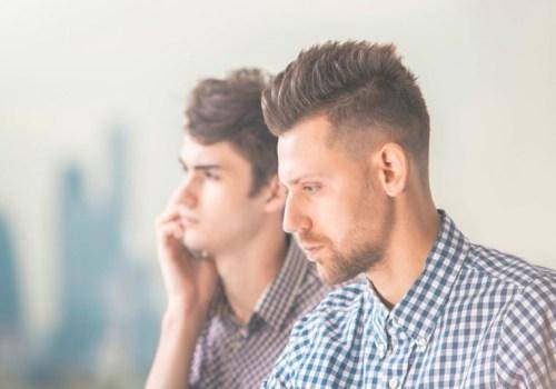 two man not talking