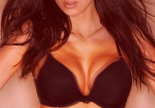 woman showing breast