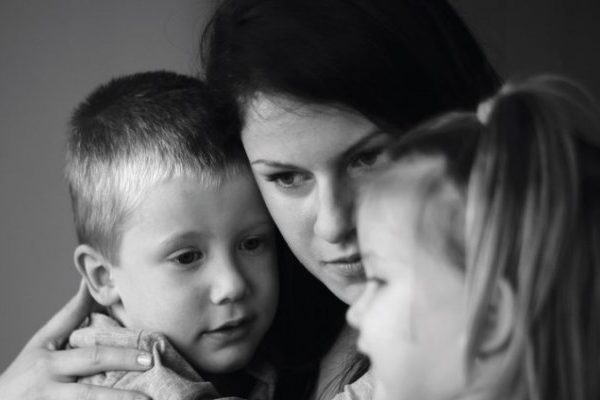 woman with children