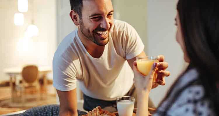 laughing couple