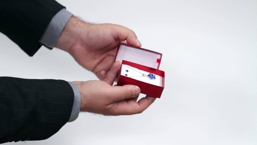 man with gift