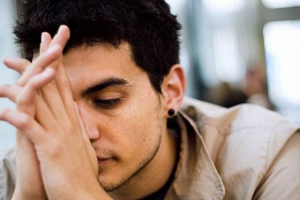 sad young man