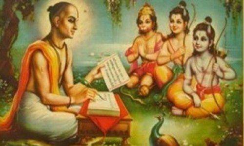 tulsidas with ram and lakshman