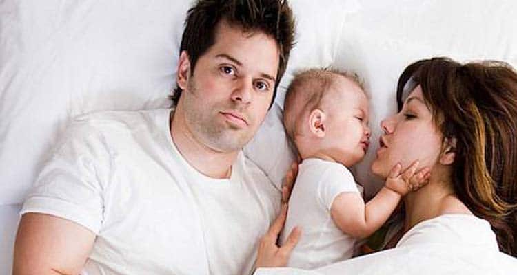 co-sleeping with child