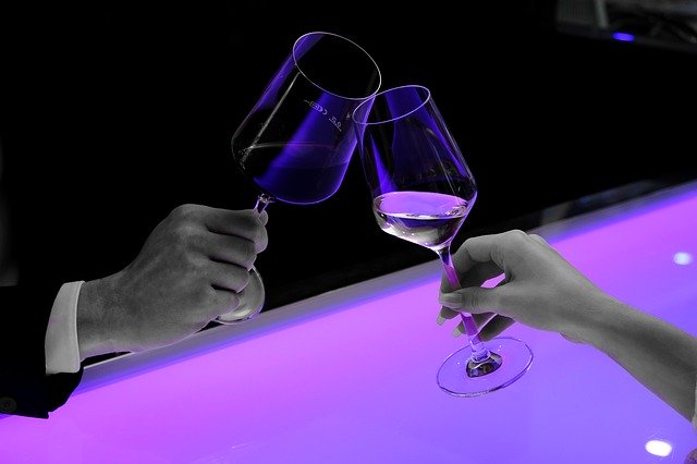 woman with wine