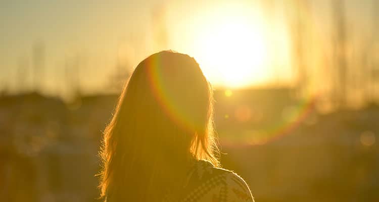 woman healing