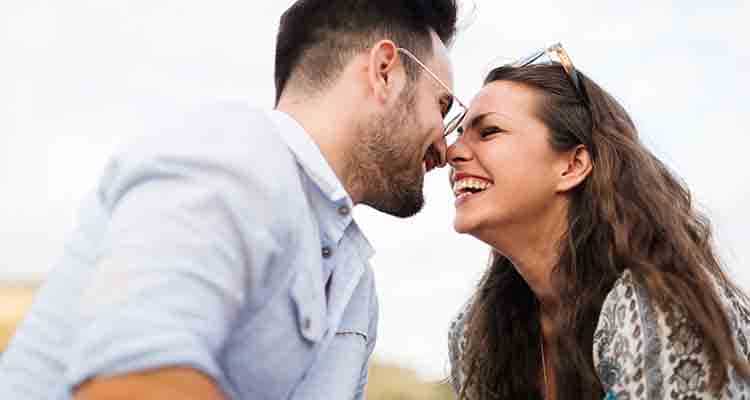 When their eyes meet