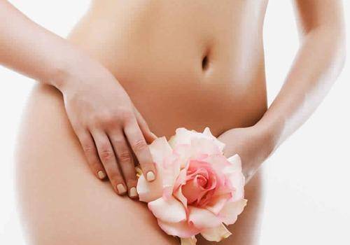woman hiding her sexual part with flower. My husband's best friend became my sexual fantasy.