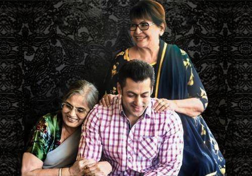 Salman Khan with mom Salma and stepmom Helen