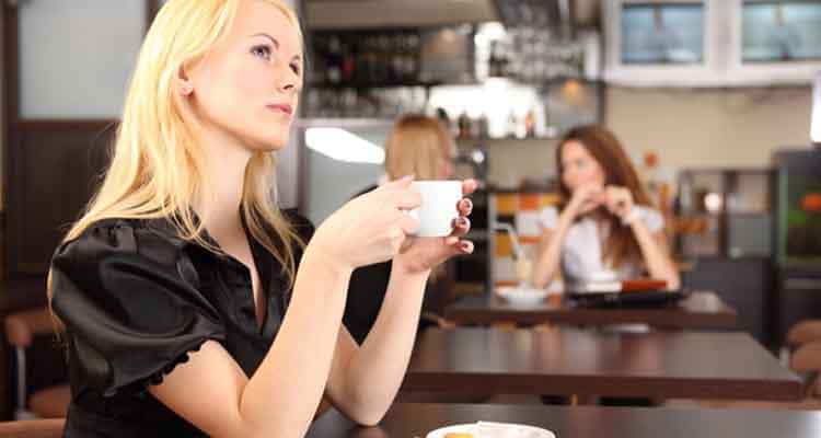 Jealous girlfriend waiting for her boyfriend