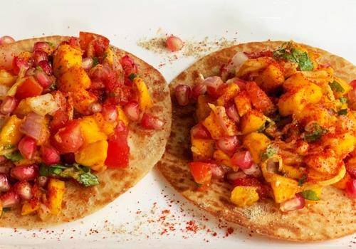 Mangoes can be used to make mango chaat
