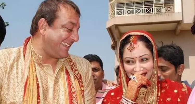 Sanjay Dutt and Manyata Dutt on their wedding day