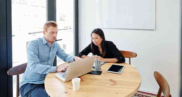 working man and woman