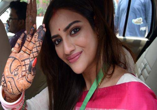 Nusrat Jahan is wearing sindoor and mangalsutra