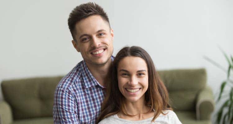 couple taking selfie for couple goals