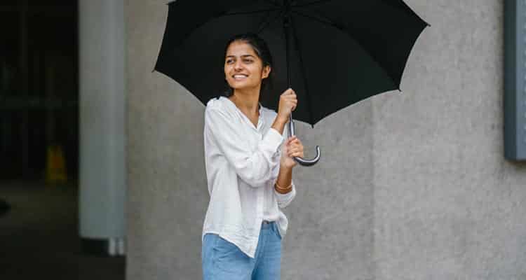 Girl with umbrella