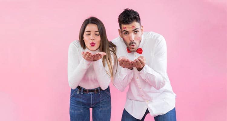 Young Beautiful Couple Having Fun While Posing Making Funny Face  Expressions, Laughing Playing, Embracing, Expressing Their Feelings. Stock  Photo, Picture and Royalty Free Image. Image 96941341.