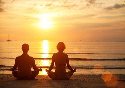 making relationship working by doing meditation. Meditation heals relationships