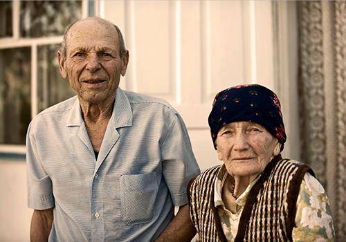 Couples look alike in a long marriage