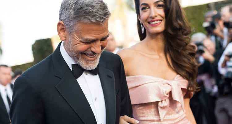 George Clooney is older to his lawyer wife Amal Clooney by 17 years.