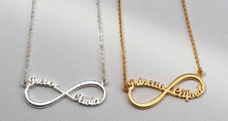 Infinity loop necklaces