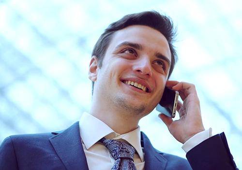 He loves to talk to you over phone