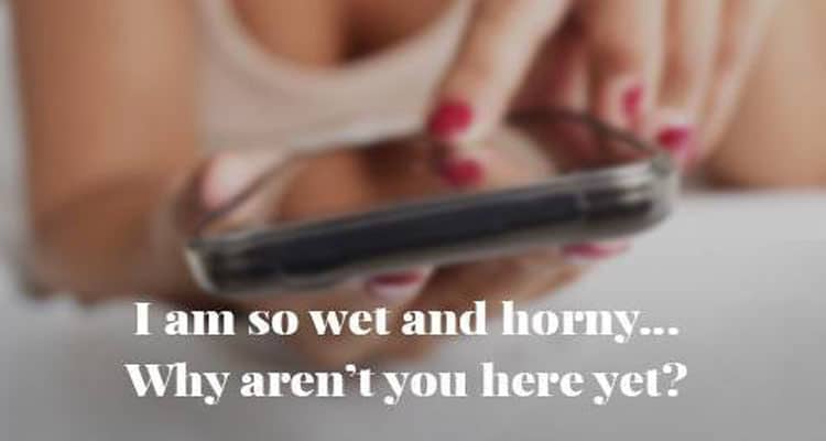 Talk dirty through text messages